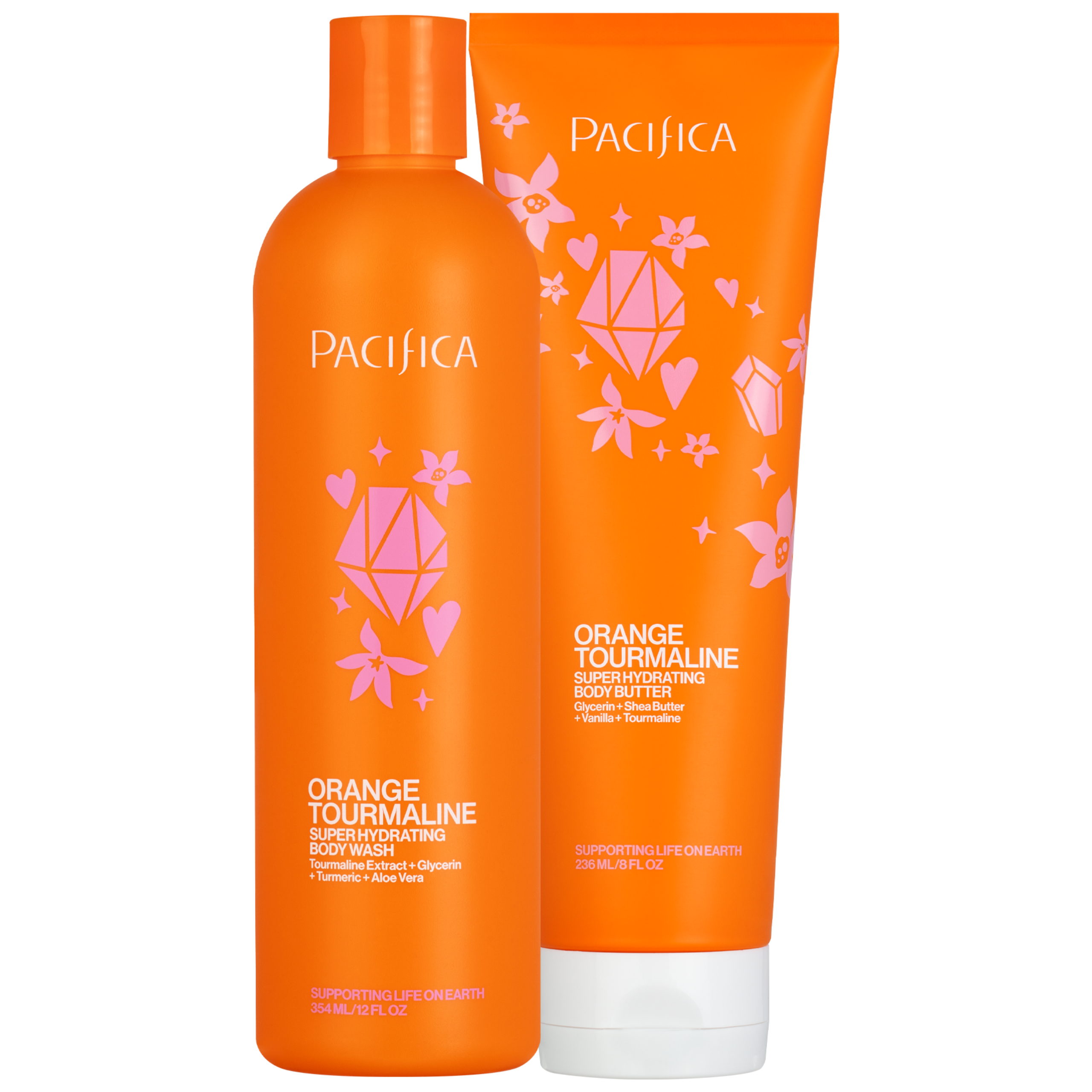 Orange Tourmaline Hydrating Body Care Set