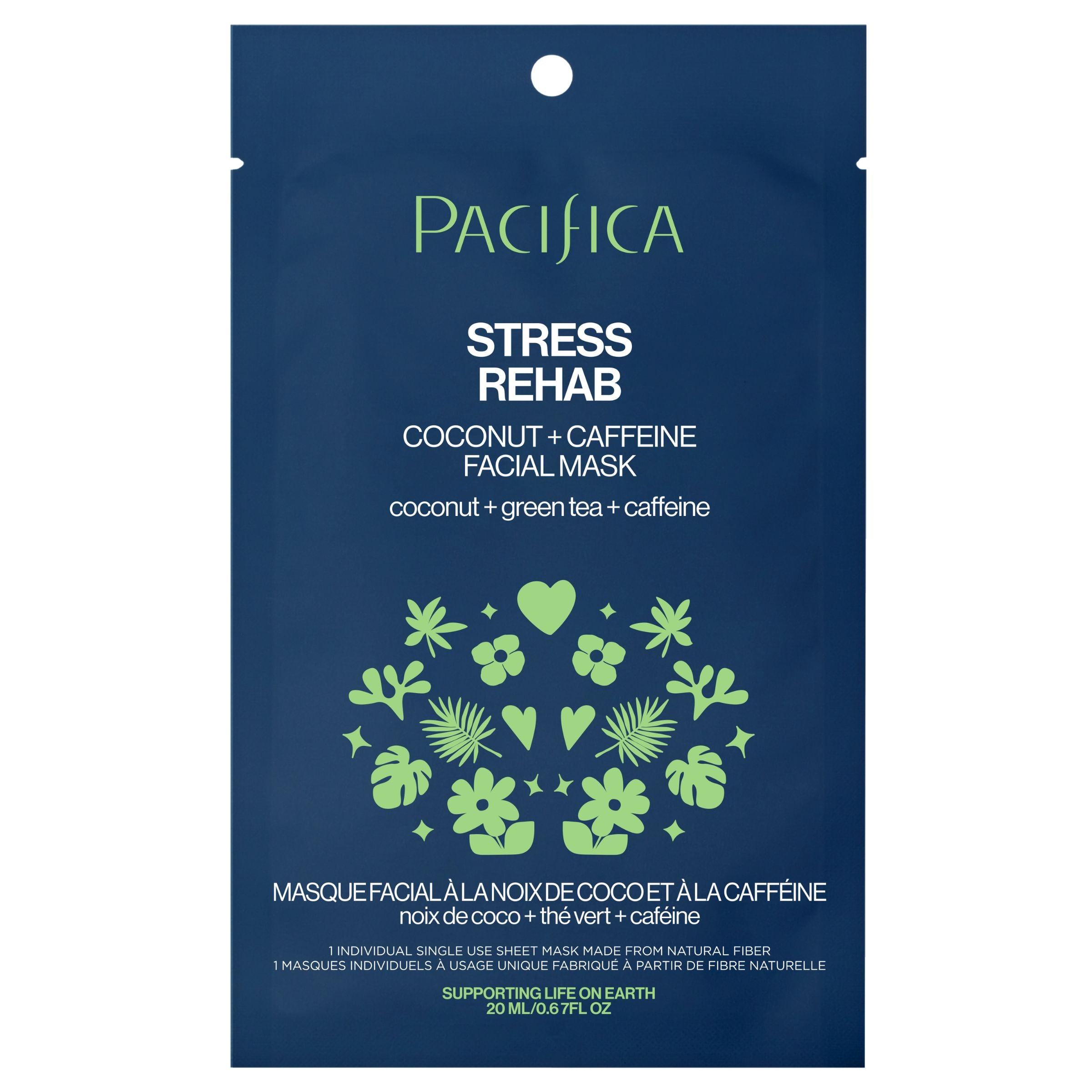 Coconut & Caffeine Facial Mask for Stress Relief