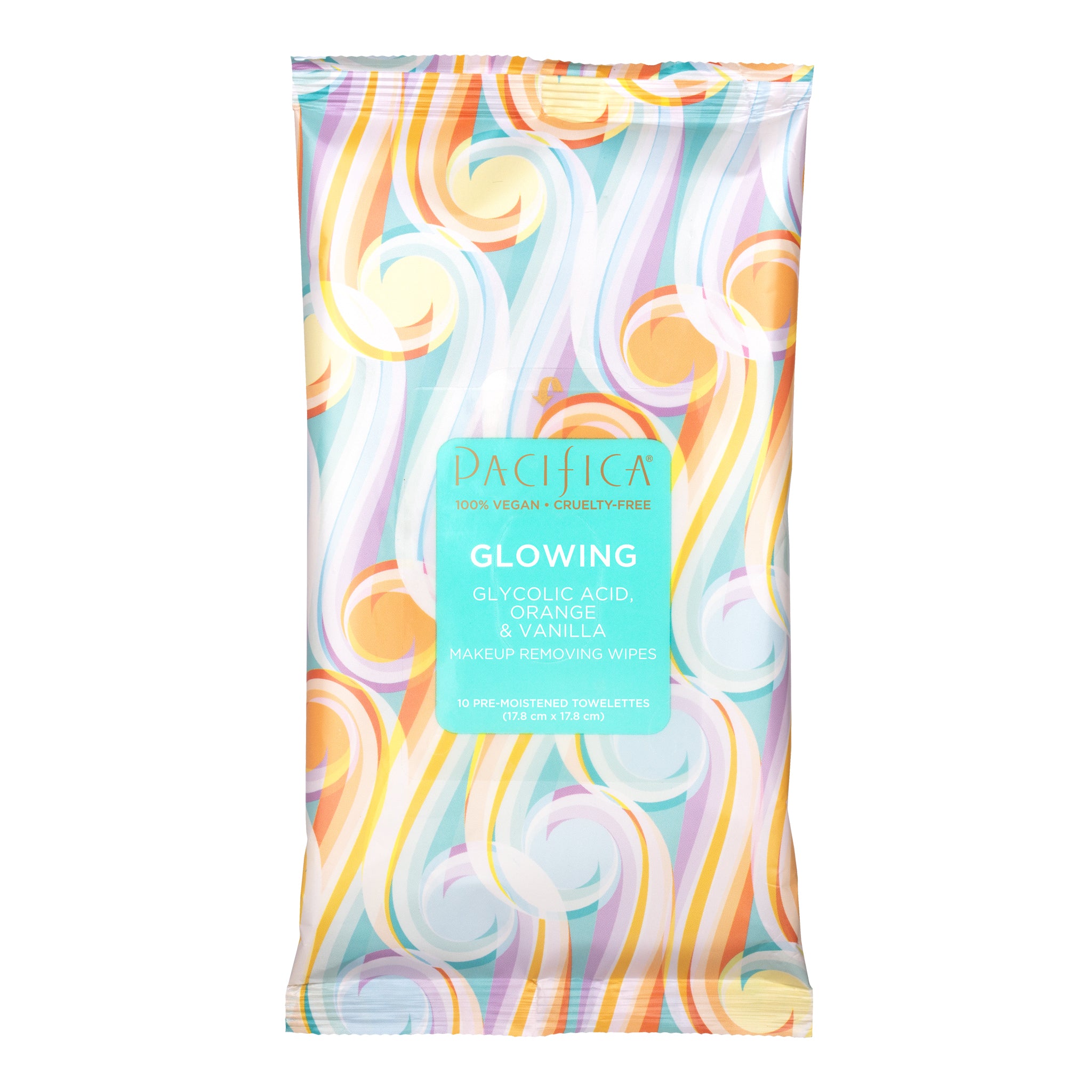 Glycolic Acid Makeup Wipes - Orange Vanilla (10ct)